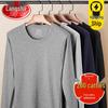 LANGSHA Herren Plus Size 100% Baumwolle Thermounterwäsche Set