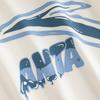 Anta Casual Loose Short Sleeve Knitted T-Shirt Summer 2026 Unisex Tops Ivory 972628117-1
