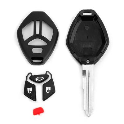 3+1 Przycisk Plastikowy Czarny Trwały Pokrowiec na Pilot Samochodowy Smart Key Fob Pasuje do Mitsubish