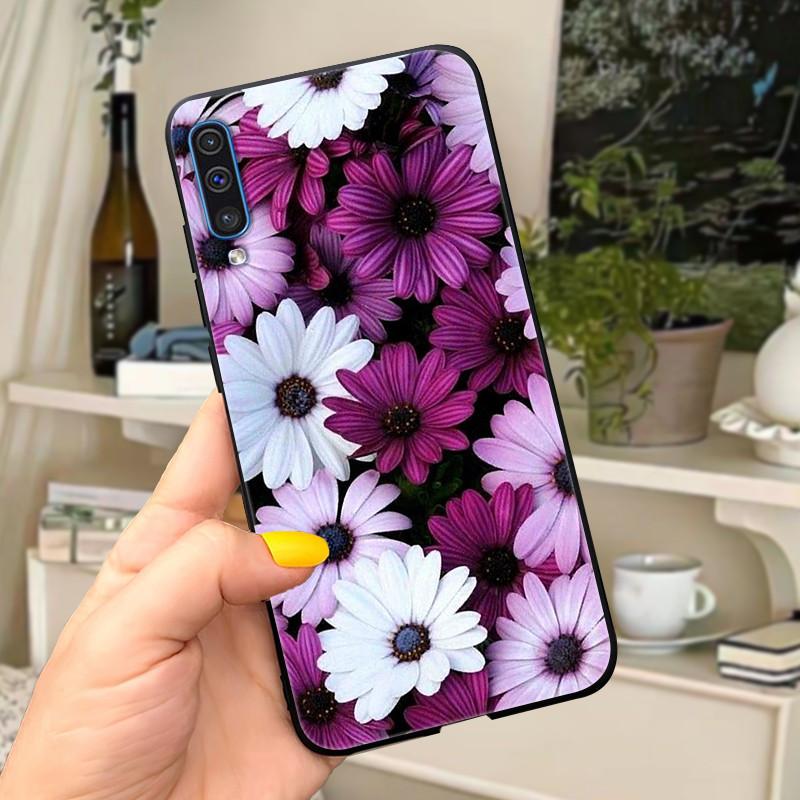 Phone Case For Samsung Galaxy A30s A50 Case Cute Silicone Black Back Covers on For Coque Samsung A50 s A50s A 30s Cover Bumper