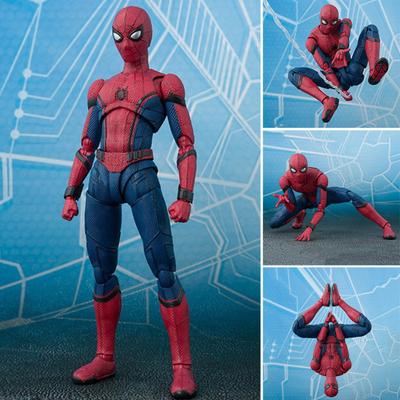 Poupée Spiderman Super-Héros 15cm Figurine d'Action Mobile Jouets pour Enfants Collection Cadeau