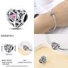 New In Heart Shaped Pattern Charm Beads Fits Pandach Original Bracelet Women Copper Pendant Bead Jewelry Gift