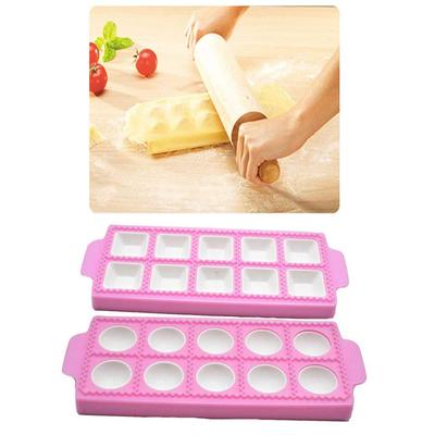 Multifunktionale Plastik-Ravioli-Form DIY Backwerkzeuge Italienische Teigtaschenform Handgemachte Fondant-Kuchen Dekoration Mousse Gebäckwerkzeug