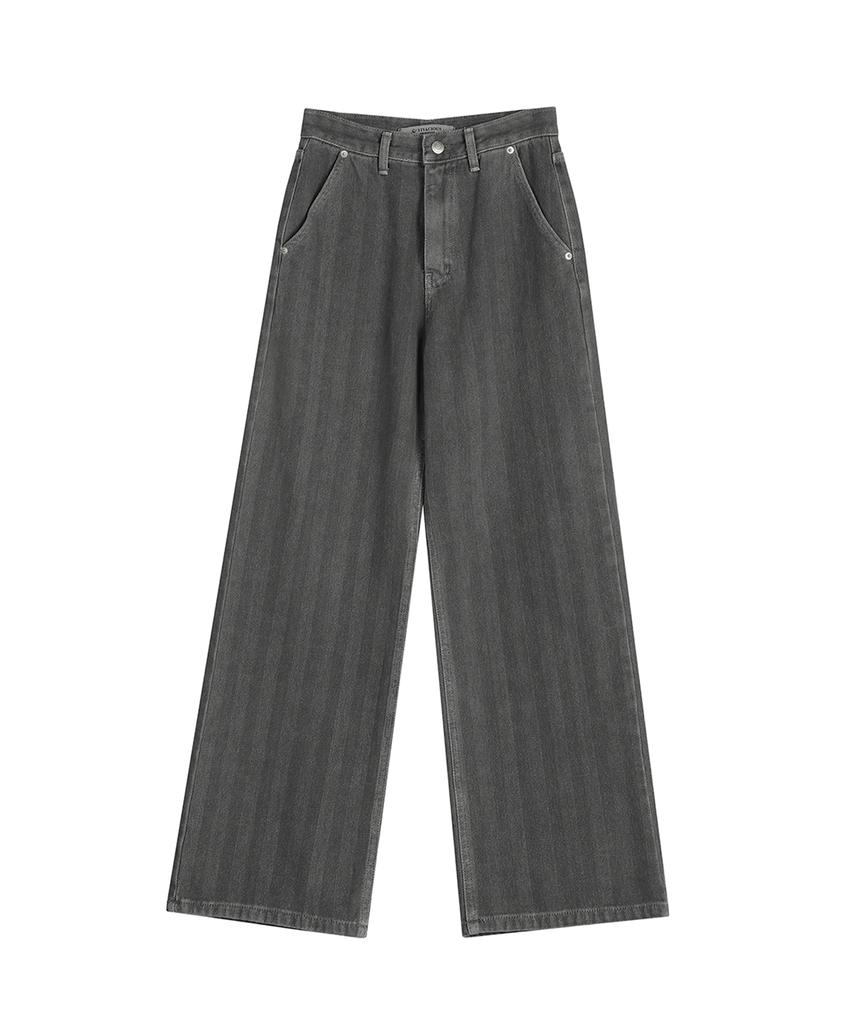 AVANDRESS Herringbone Wide Pants Beige