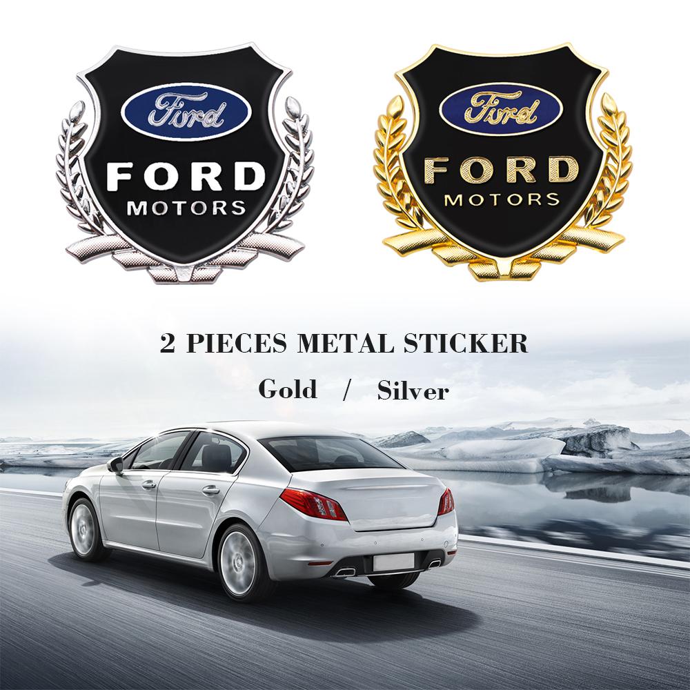 3D Car metal badge sticker Markings Decorative Body car accessories For Ford Fiesta Mondeo Explorer Focus Mondeo Escape Kuga MK2
