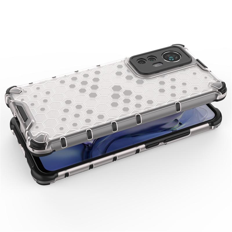 Shockproof Transparent Case For Xiaomi 12 Bumper Honeycomb Armor Case For Xiaomi 12 Case For Xiaomi 12 Lite 12X 12S 13 12T Pro