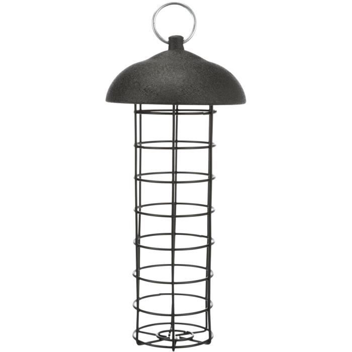 TRIXIE Mangeoire boule de graisse - ø 10 × 21 cm - Noir - Pour oiseau