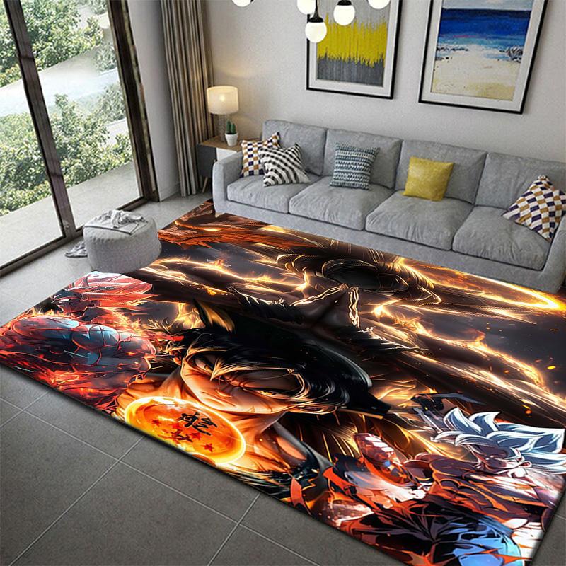 Soft Dragon Ball Theme Floor Rug for Home Decoranime soft washable cartoon floor carpet