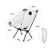 Anti Sink Moon Camping Chair Reinforced 7075 Aluminum Frame Mechanism Breathable Mesh Seat Outdoor Chair For Fishing Trip