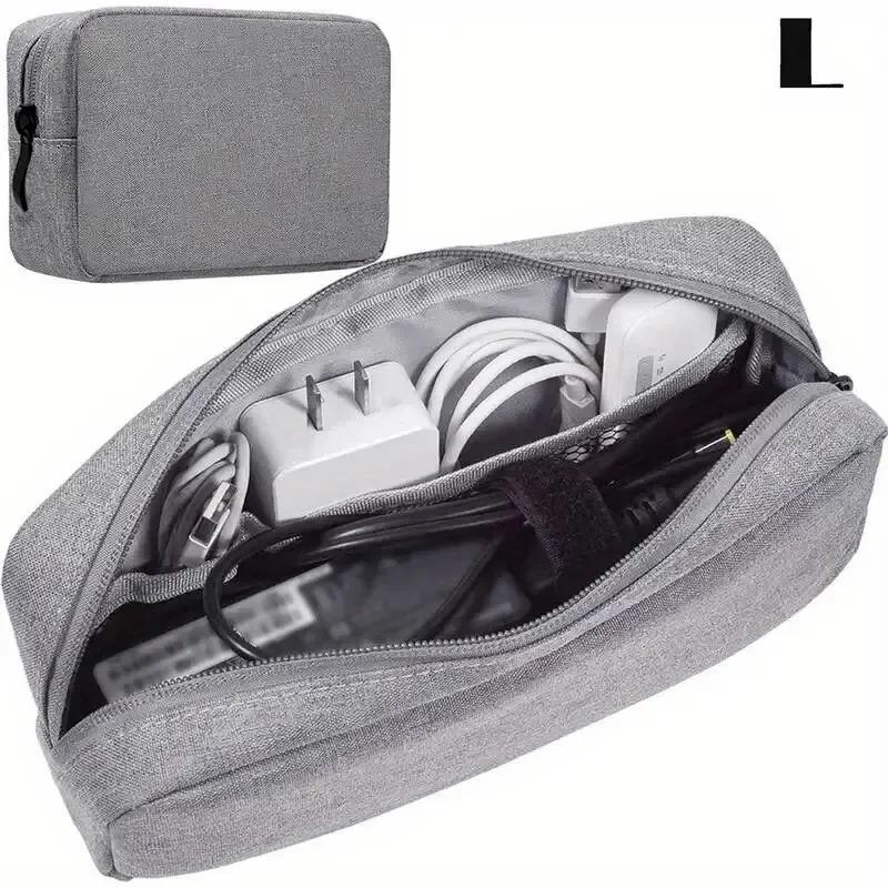 Cable & Cord Organizer Bag – Travel Storage Pouch for Power Bank, SD Cards, USB Cables, Small Electronics