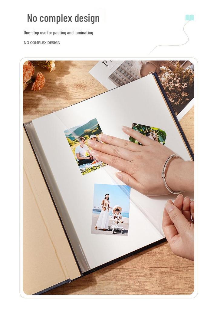 Handmade DIY White Adhesive Photo Album Sheets