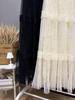 Women's Fairy Embroidered Mesh Midi Skirt - High Waist, Slimming, Fluffy Cake Design for Autumn/Winter