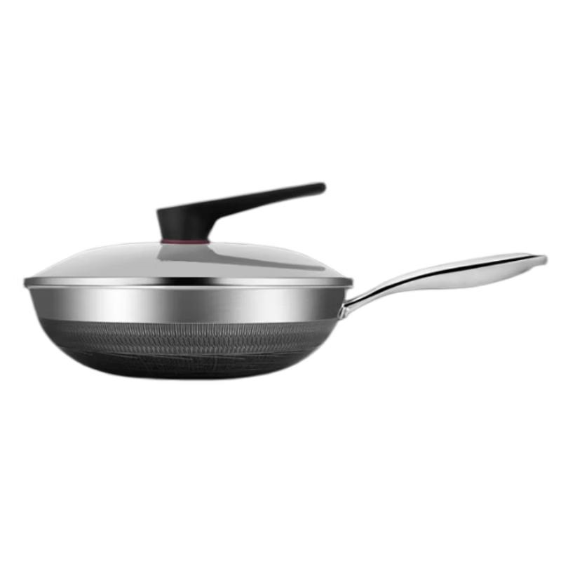 Kangbahe 316 Stainless Steel Non-stick Wok Set, 32cm