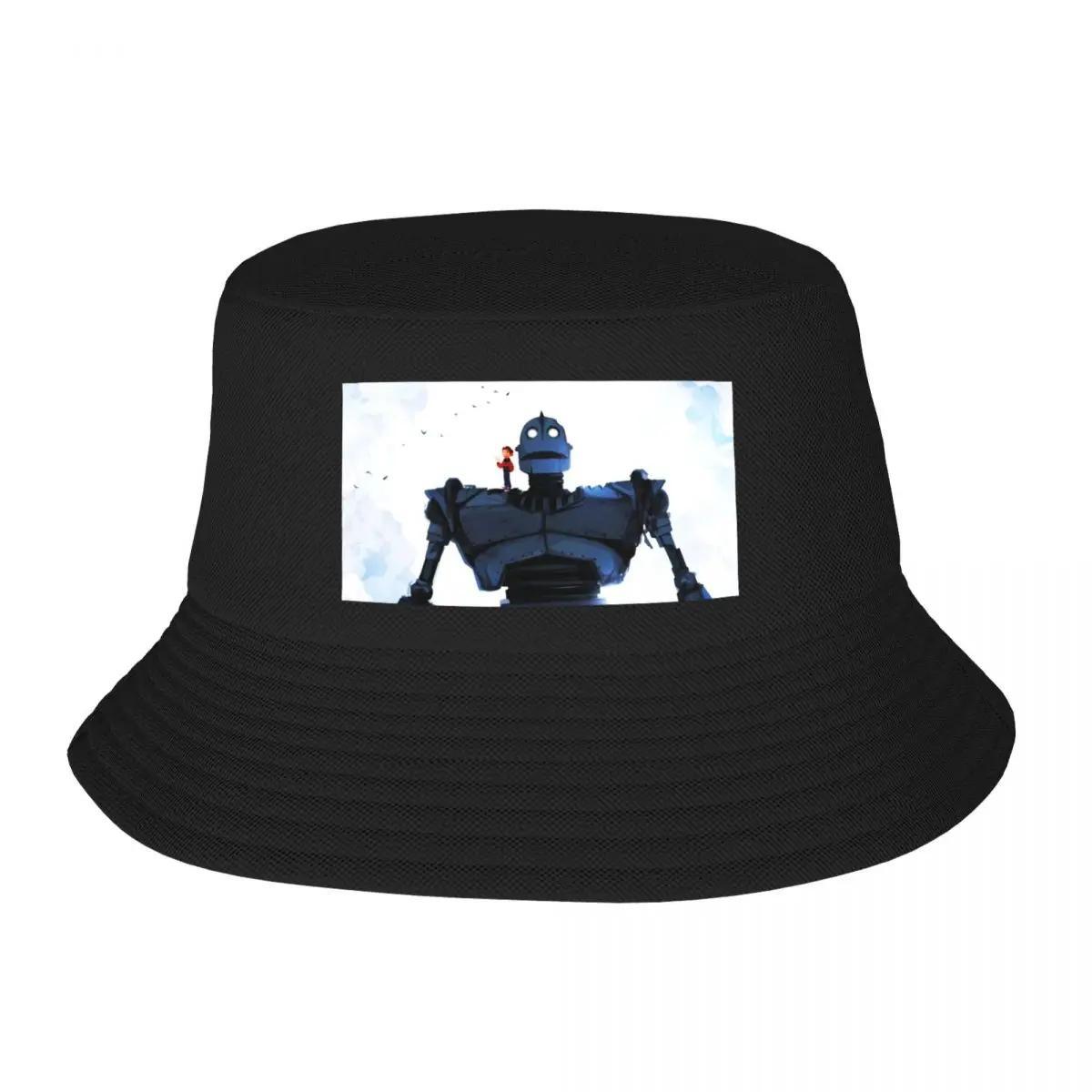 

Big Robot Bucket Hat Visor hiking hat Beach Bag Caps For WomenMen s