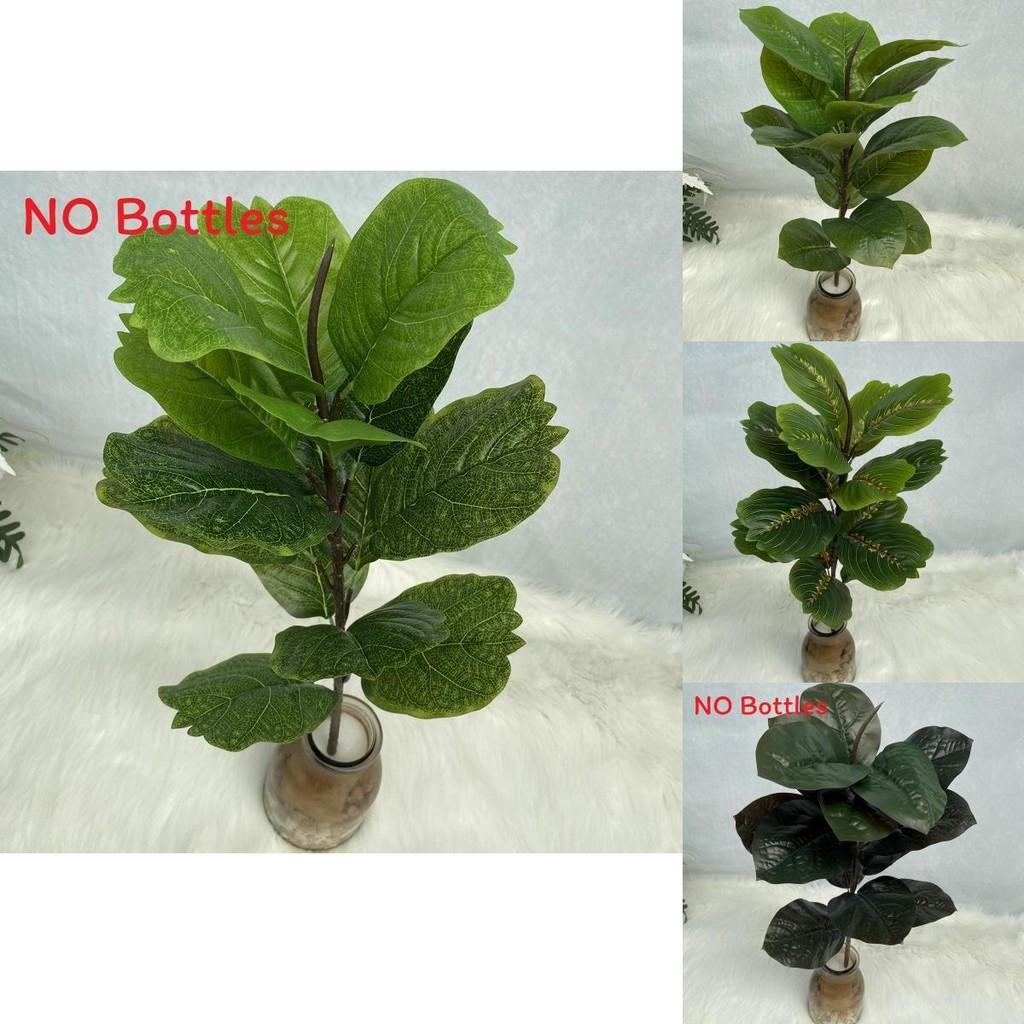 Künstliche Realistische Pflanze Gummibaum Blatt Laub Haus Hochzeit Dekor Büro