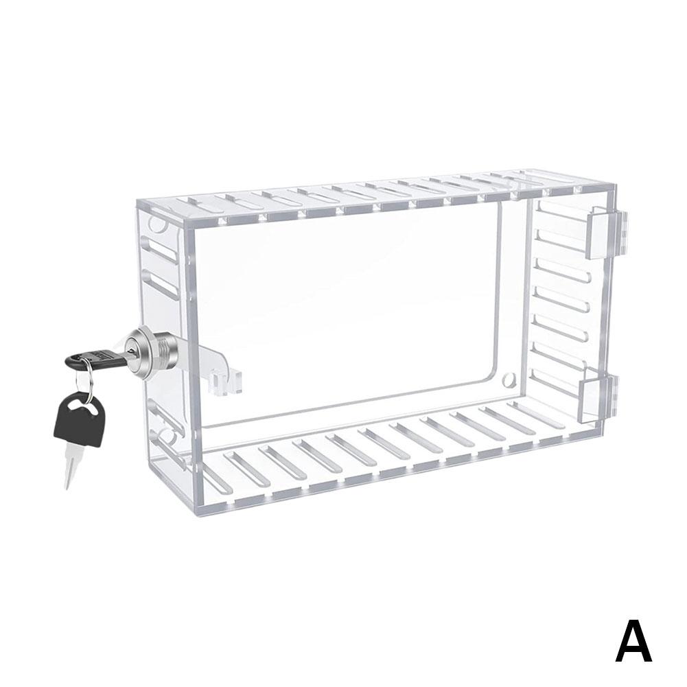 Universal Thermostat Lock Box With Key Clear Large Thermostat Cover For Thermostat On Wall Thermostat Guard Protector