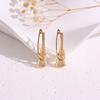 Luxury Zircon Stud Earrings For Women Minimalist Versatile Fashionable Personalized Jewelry