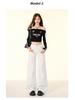 Women's Low Waist Flared Jeans - Spring/Summer 2025 Retro Slim Fit