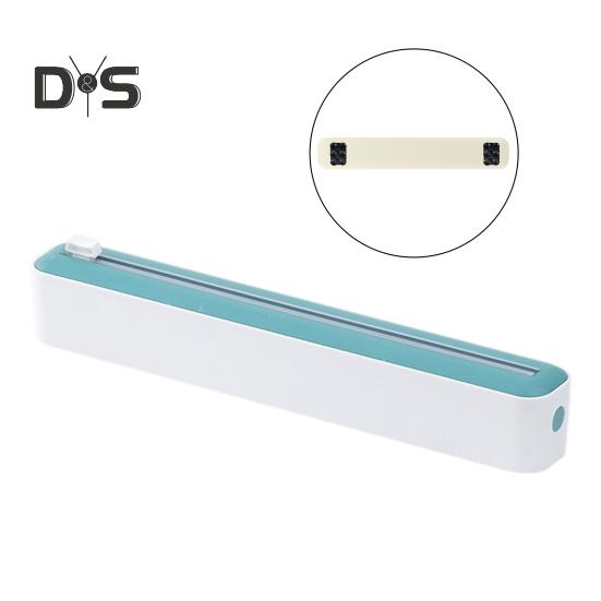 

Диспенсер для пищевой пленки с резаком-слайдером 2-в-1, держатель для пластиковой пленки и фольги для кухни, инновационный резак и диспенсер для пищевой пленки для домашнего ресторана