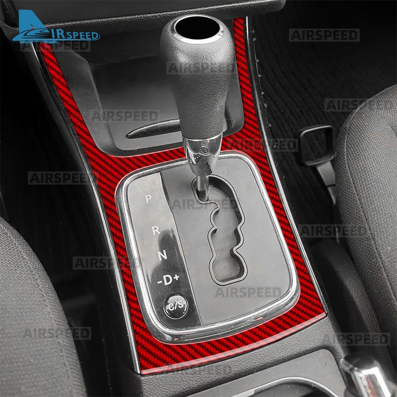 Real Soft Carbon Fiber Sticker For Mercedes Benz A B CLASS W169 W245 2004 2005 2006 2007 2008 2009 2010 2011 Gear Shift Frame