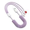 120W Fast Charging 3-in-1 Data Cable for Apple, Huawei, and Android – 6A Car Charger Compatible