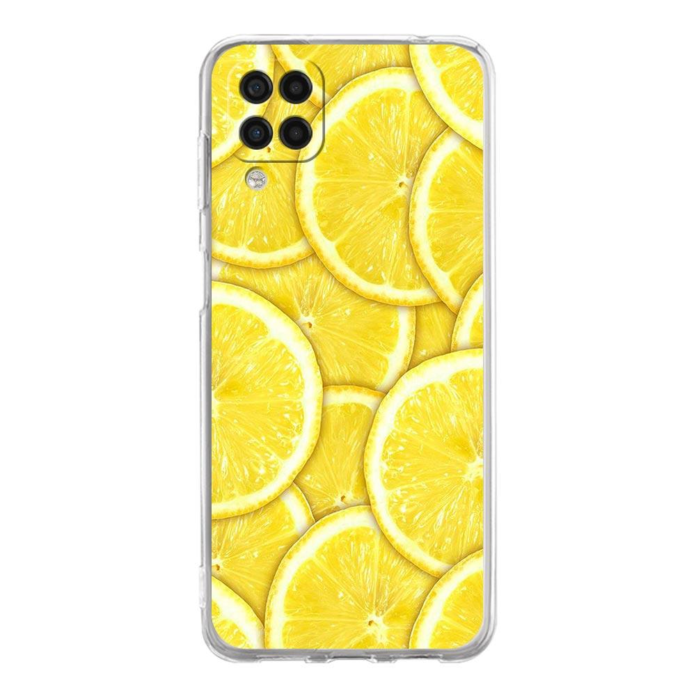 Mediterranean Lemon Phone Case For Samsung Galaxy A51 A71 A21S A12 A11 A31 A41 A03S A13 A33 A73 A53 A52 A32 5G A23 Clear Cover