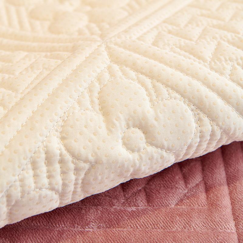Sofa Cushion Four Seasons Universal Non-Slip Leather Sofa Cover Light Luxury Plush Winter Cushion Cover Towel