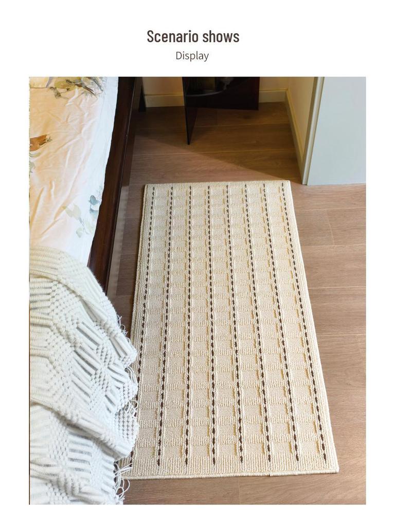 2025 Cream Luxury Entrance Mat for Bedroom, Sofa, or Coffee Table