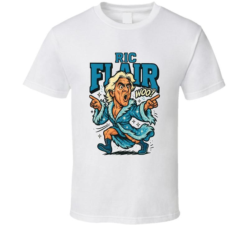 Ric Flair Wrestling Fan Caricature Unisex T-Shirt XL