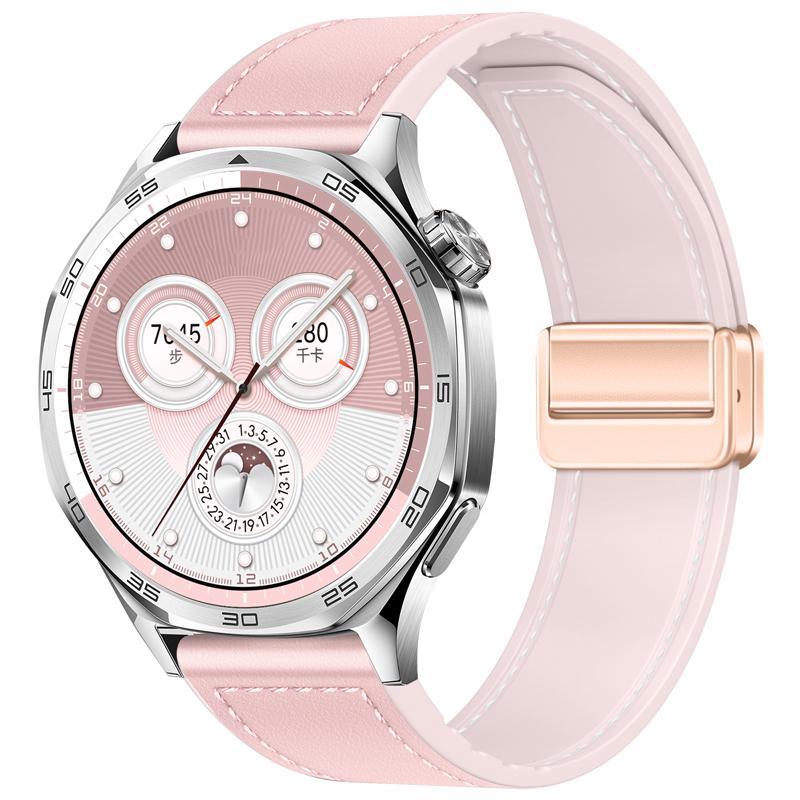 22mm 20mm Leather Silicone Strap for Huawei Watch GT6/GT6 Pro/5/GT5 GT4 3 46mm Replaceable wristband for Amazfit Bip 6/GTR/GTS4