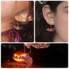 DIY Silicone Mold for Halloween Crystal Epoxy Earrings: Devil, Ghost, Pumpkin, Bat, and Owl Pendants