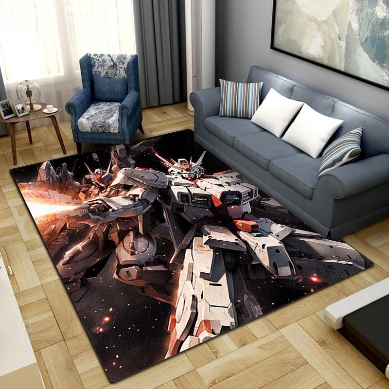 

Gundam Series Print Carpet Large Area Rug Non Slip Washable Floor Mat Bedroom Home Decor 102 60x90cm