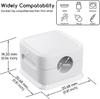6Pcs Magnetic Cable Clip Winder Holder Adhesive Wire Keeper Cord Cable Organizer Usb Charging Cables Winder for Office Desktop