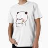 Bubu Writing Love You On Paper For Dudu T Shirt Kawaii Panda Bear Cartoon Graphic Tee Cute Y2k Clothes All Size Tee S6xl