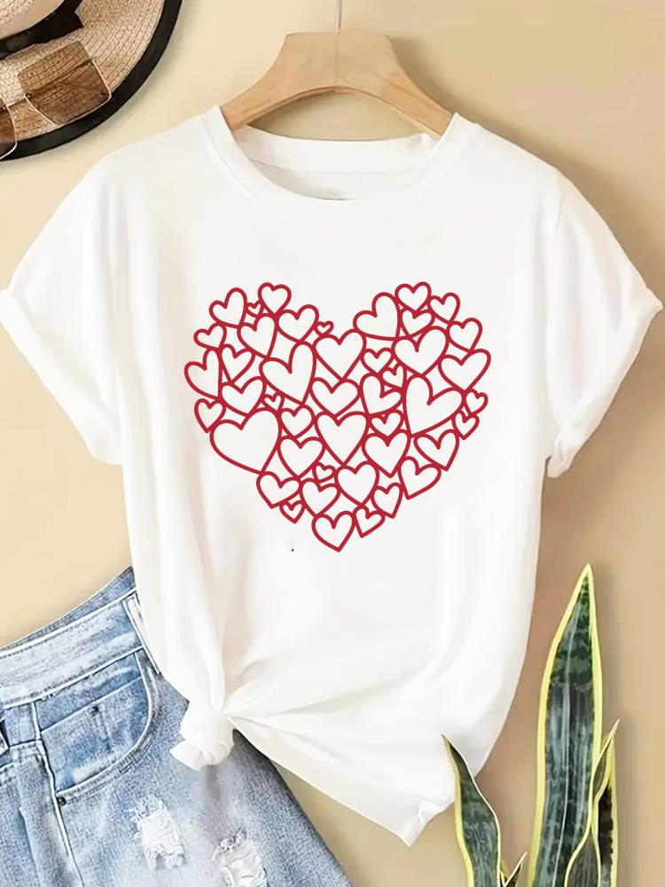 (Asian Size) leopard trend cute 90s Women Casual Short Sleeve T  Tee Top Clothing Shirt Fashion Printed Lady Female Graphic T-shirts