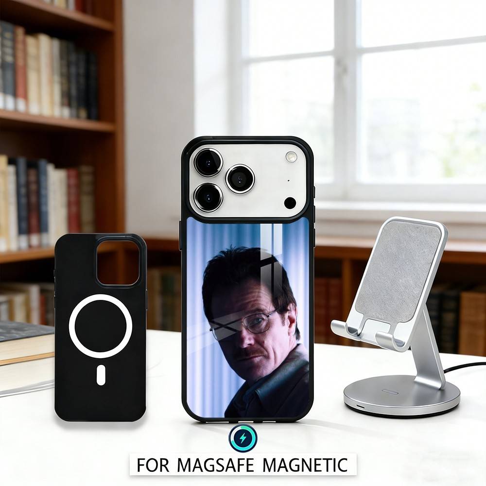 EPC B-Bryan C-Cranston Star Actor Phone Case Magnetic For iPhone17 16 15 14 13 12 Pro Max For Magsafe Wireless Charging Cover