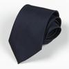 Men's Business Formal Handmade Solid Black 8cm Tie, Professional Attire, Red Wedding Tie