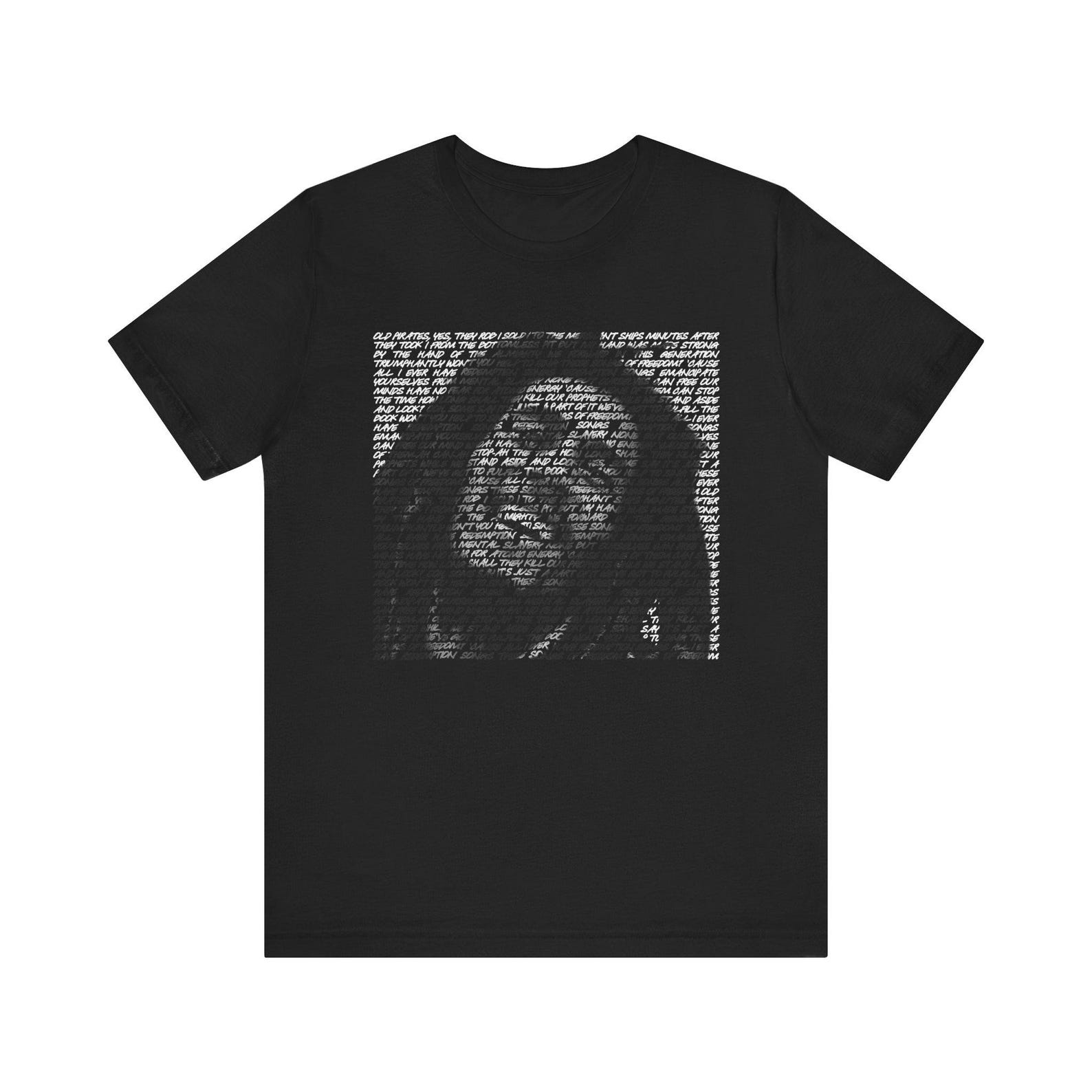 Marley  Redemption Song  Fan Lyric Art T-Shirt | Fan Art | Reggae Music Merchandise | Unique Gift for Reggae Fans 3XL