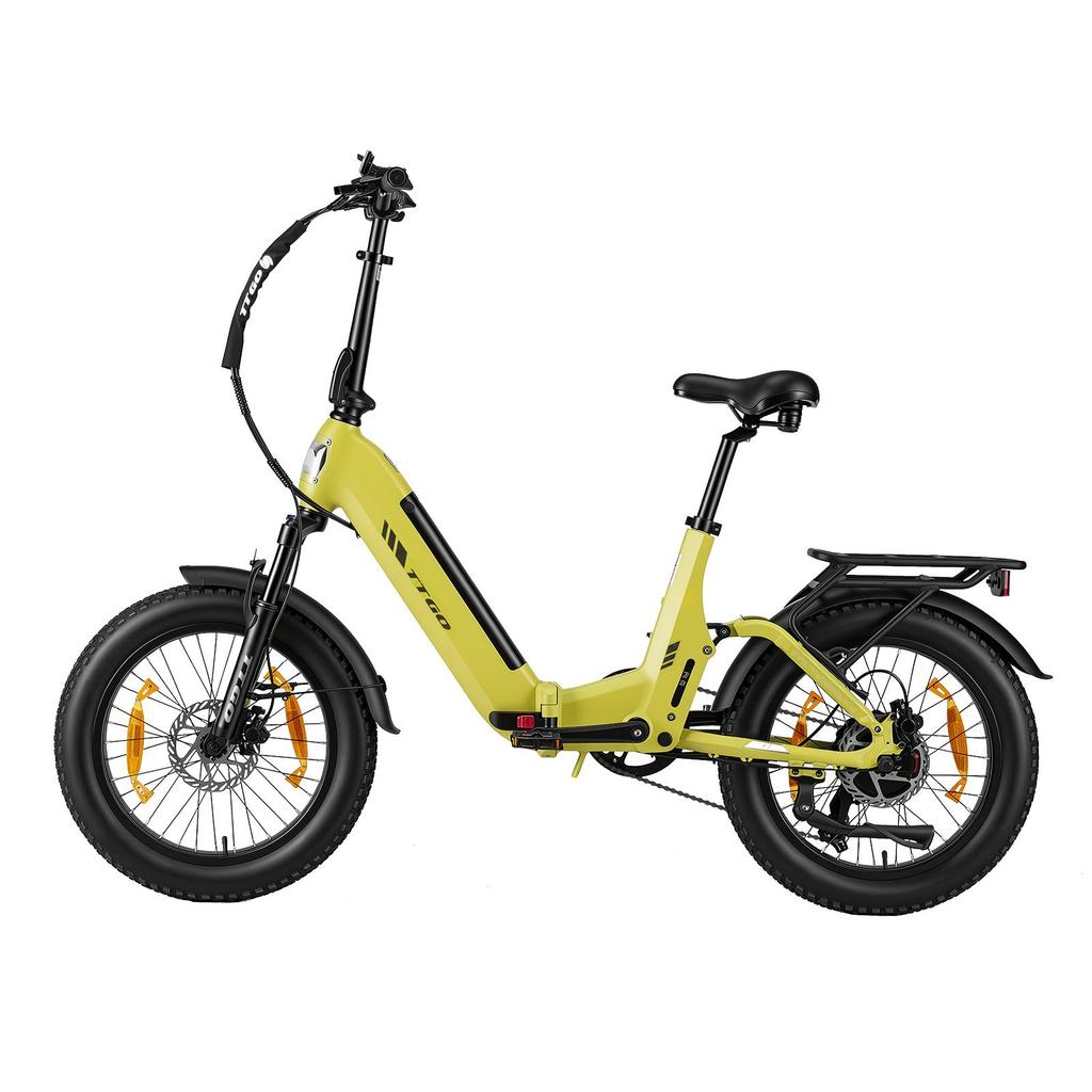 TTGO F7 Folding Electric Bike – 250W Motor – 48V 15Ah Battery – 120-140 Km Max Range – 20"×3.0" Tires – Hydraulic Brakes – Shimano 7speed