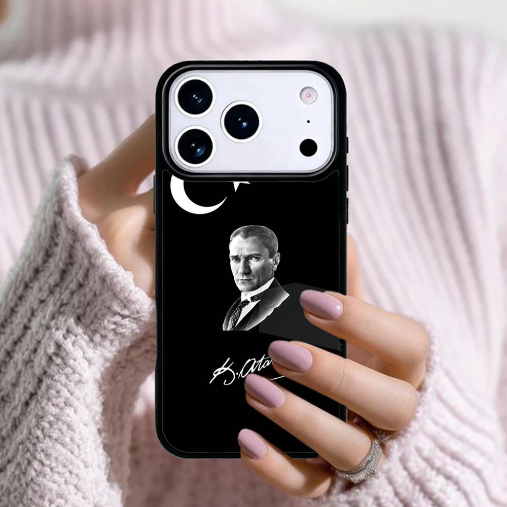 Mustafa Kemal Ataturk Unterschrift Handyhülle Für Apple iPhone 17 Air 16E 15 14 Plus 13 12 11 Pro Max Mini Funda Abdeckung