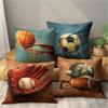Basketball Football Sports Digital Printing Pillow Cover Short Plush Suitable Living Rooms Bedrooms Sofas Throw Cushion Cover