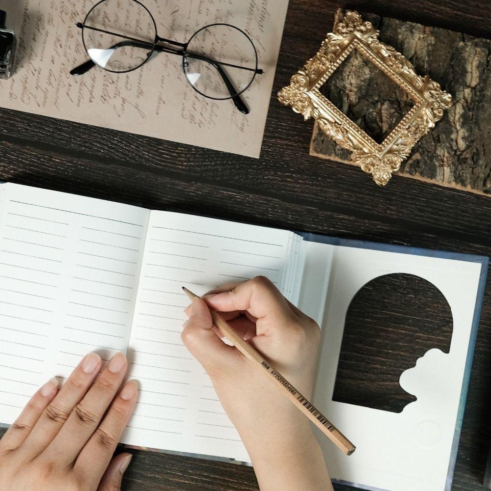 Hand Ledger Oil Painting Style Notebook Magnetic Notepad Gift Diary Book  Student