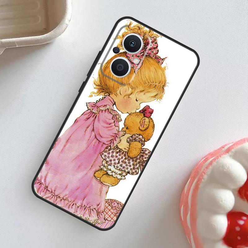 Sarah Kay patroon Case Voor OPPO Reno 7 8 6 5 4 Lite 8T 4Z 5Z 11 F 10 Pro OPPO Find X6 X5 Pro X2 X3 Neo Cover