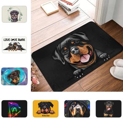 Rottweiler Dog Door Mat Bathroom Kitchen Anti-Slip Floor Rugs Pet Animal Outdoor Doormat Living Room Entrance Carpets Footpad