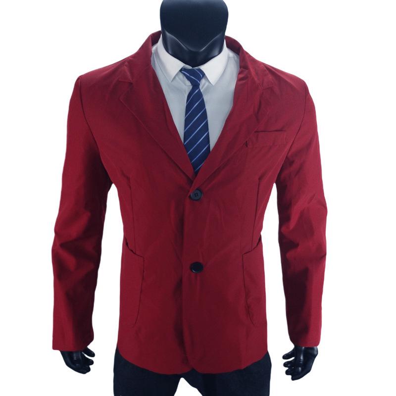 European Casual Men's Plus Size Cardigan Suit - Japanese Korean Style Formal Jacket