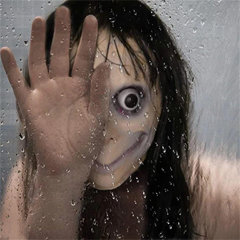 

Headgear Wig Momo Scary Mask Scary Halloween Mask Latex MoMo Maske Ghost Festival Momo
