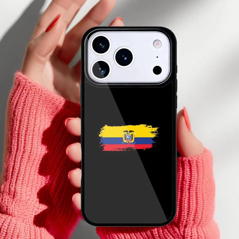 Ecuador Flag soft Phone Case for iPhone 17 16 15 14 13 Pro Max Back Cover for 12 11 Pro Coque