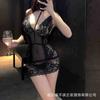 Lianyungang erotic underwear sexy lace perspective hip skirt uniform sleeping clothes pure desire wind
