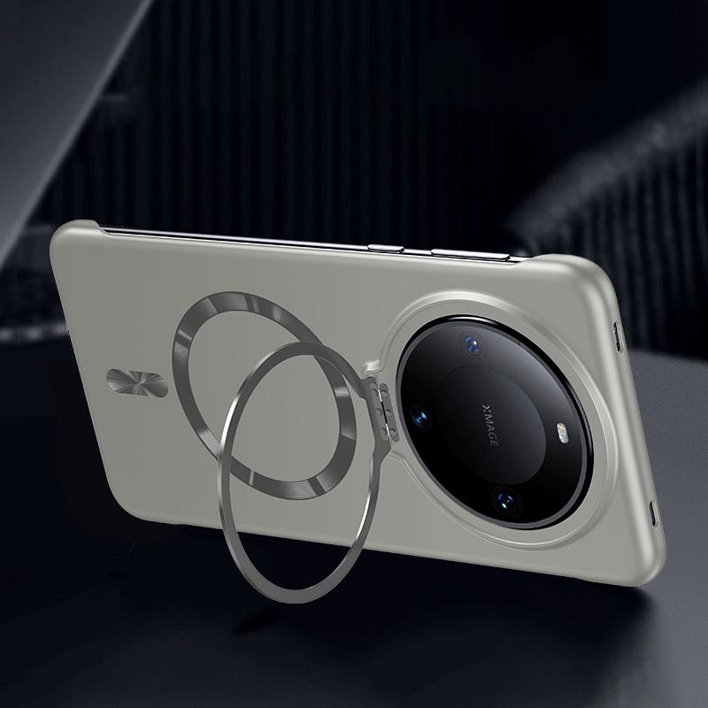 Ultra Thin Magnetic Stand Case For Huawei Pura80 Pura70 P80 P70 Mate 70 60 Pro Plus For Magsafe Armor Frameless Cover Huawei Pura 80