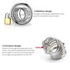 RUNYU Adult Sextoy Tooys Men'S Metal Penis Chastity Cage Adjustable Cock Ring Restriction Punitive Stainless Steel Lock Sex Toy